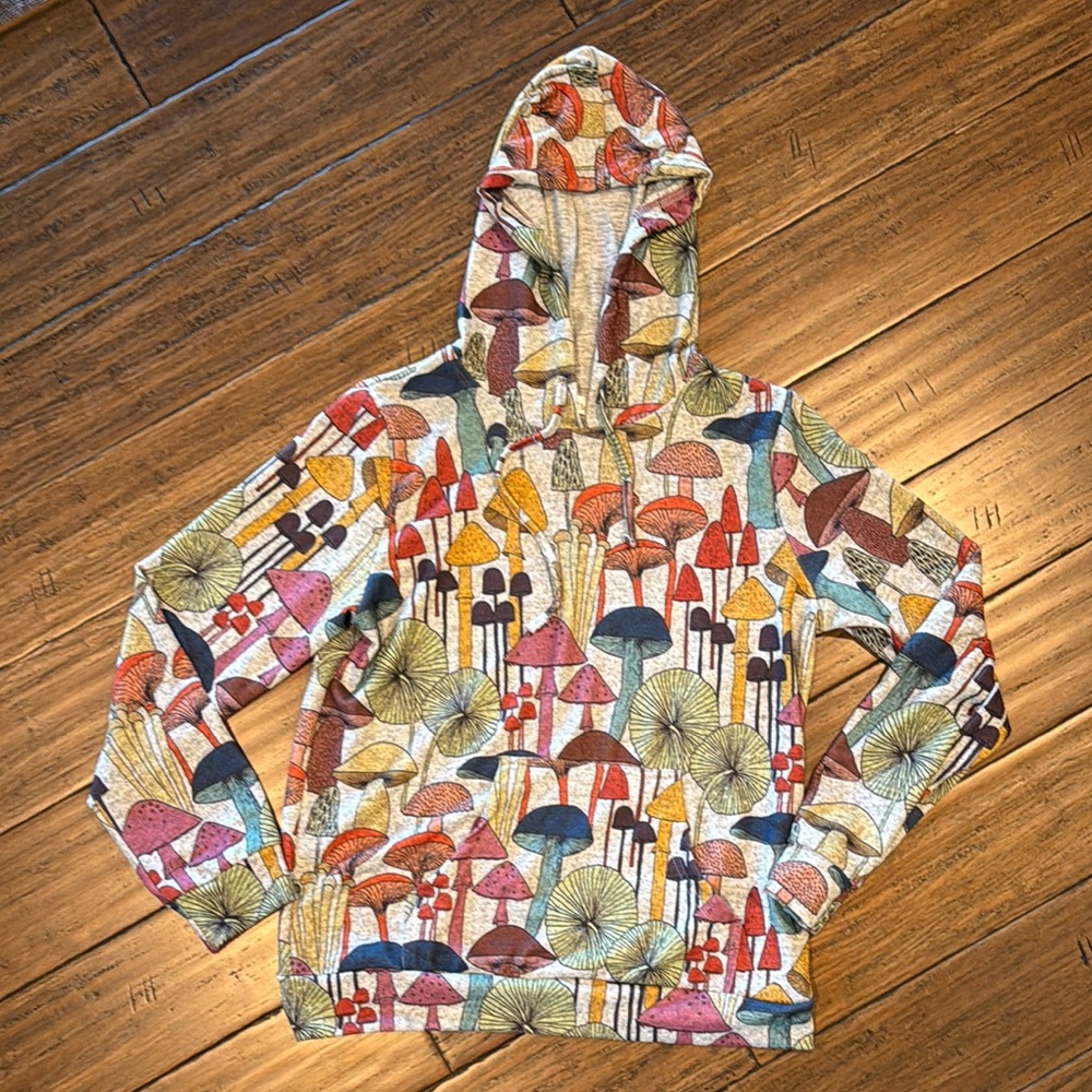 Colorful Mushroom Pattern Hoodie